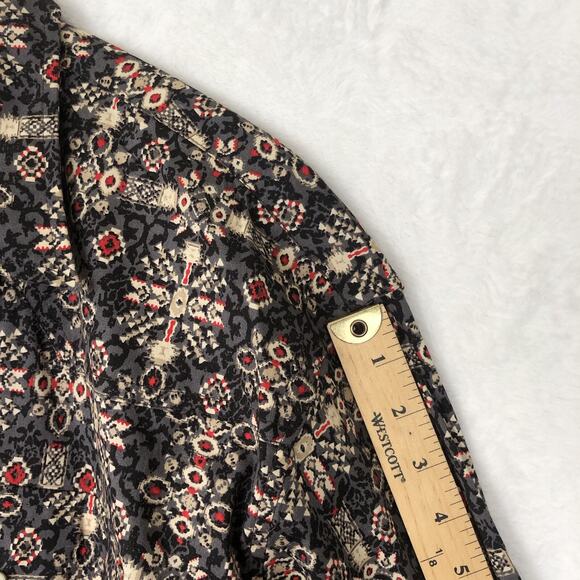 RAFTER C Pearl Snap Pro Flex 45 Performance Western Shirt XL Cowboy Black Aztec - Picture 12 of 15